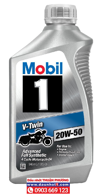 Nhớt Mobil 1 V-Twin 20W50 4T 946ml