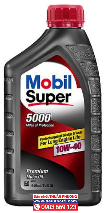 Nhớt MOBIL SUPER 5000 10W40 946ml