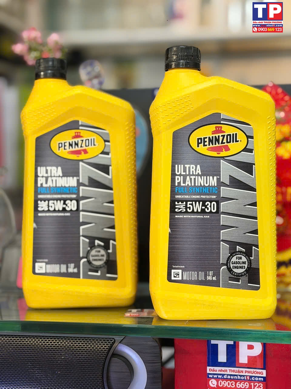 Combo 2 chai Nhot Pennzoil Ultra Platinum 5w30 946 ml