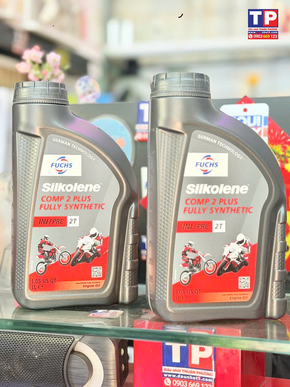 Nhớt xe 2 thì Fuchs Silkolene Com2 Plus 1L