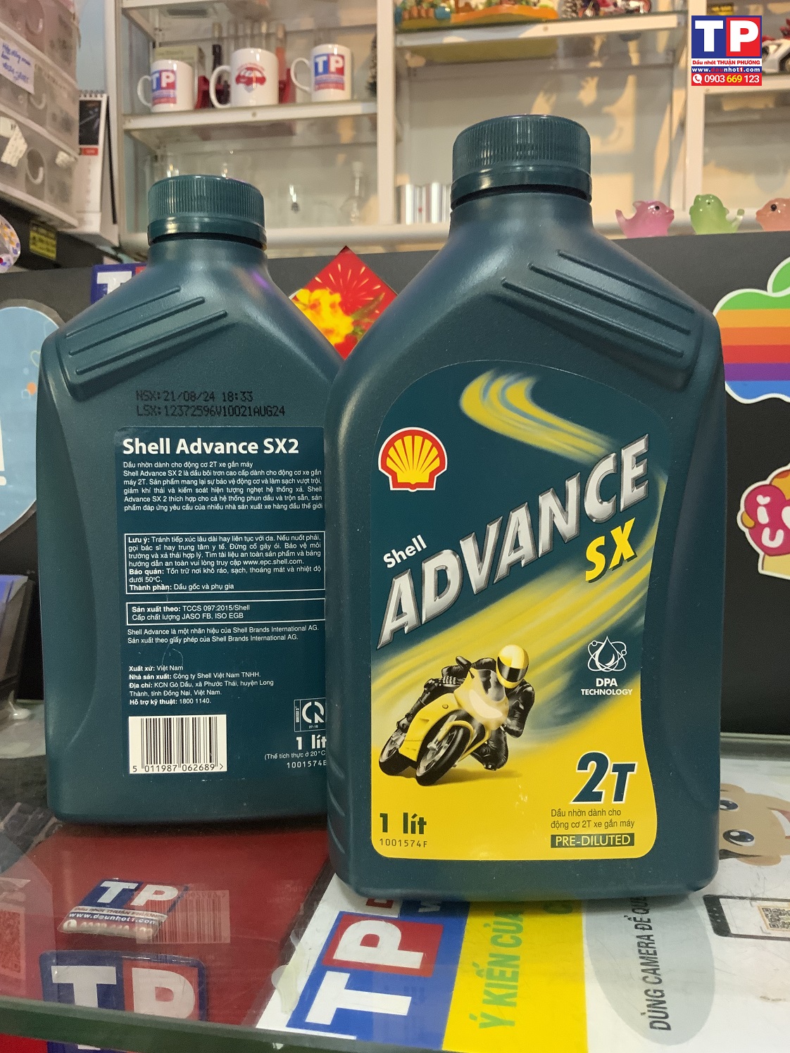 Nhớt 2 thì Shell Advance SX 1L